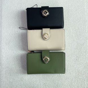 外贸尾货出泰国lyn中长款钱包卡包多卡位零钱包