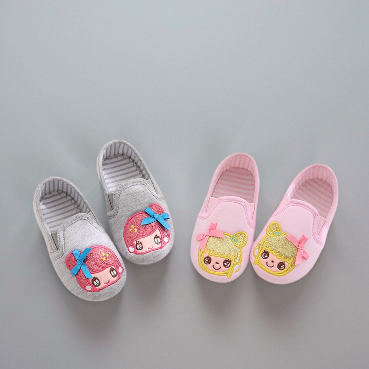 棉布女童室内拖鞋春秋
