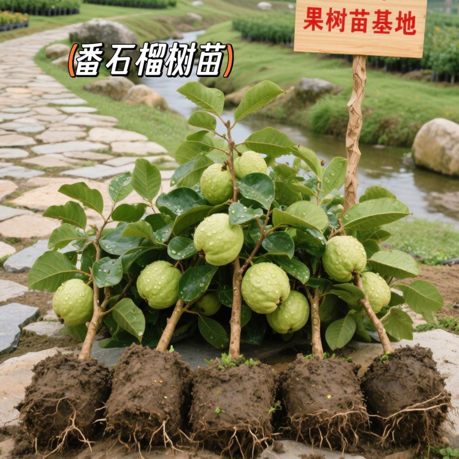 珍珠番石榴粉红芭乐树苗台湾嫁接无籽粉红芭乐苗盆栽南方果苗