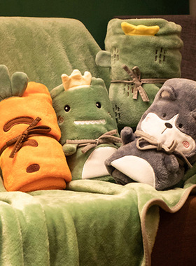 小毯子办公室午睡毯空调毛毯盖腿夏天夏季薄款沙发盖毯午休学生用