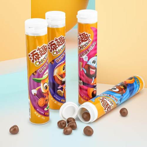 金帝添趣蓝莓巧克力豆罐装60g