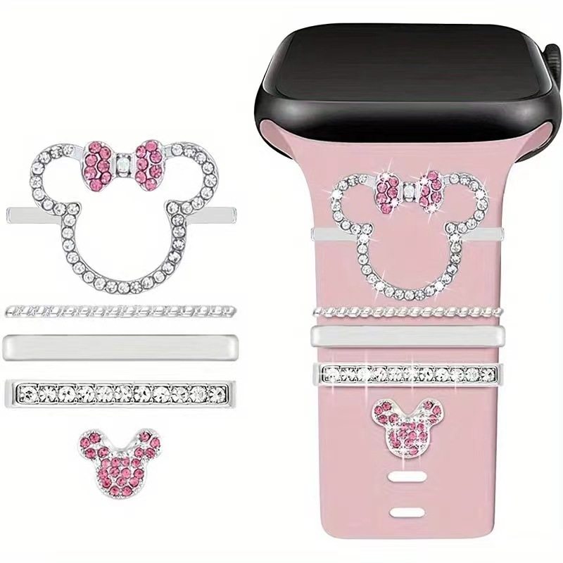 米奇可爱跨境表带装饰扣SHEIN TEMU苹果手表配饰