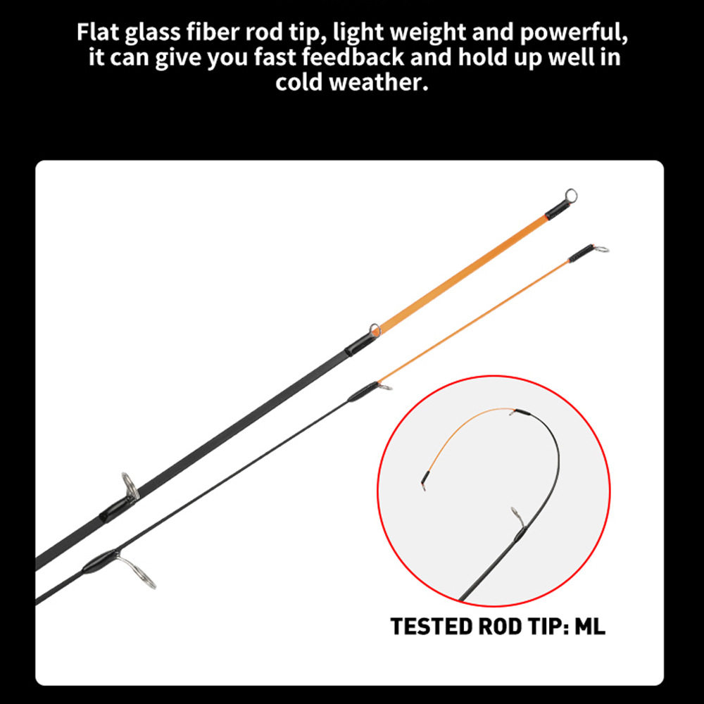新款跨境冰钓竿TEMU俄罗斯压扁竿稍虾竿钓鱼竿批发冬钓竿冰钓竿