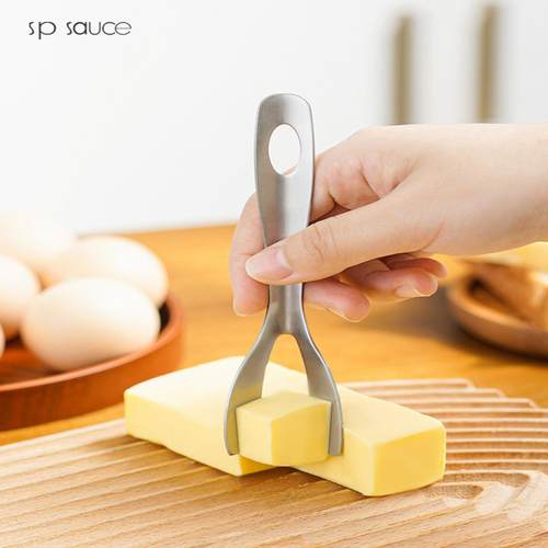 SP SAUCE 304不锈钢黄油切割刀芝士奶酪切刀硅胶手柄黄油方块抹刀