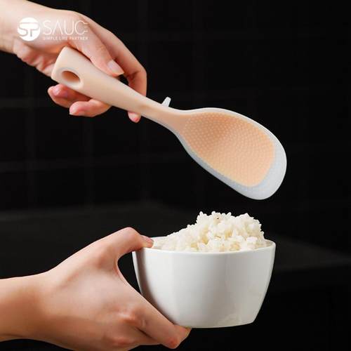 硅胶可立饭勺食品级防沾家用