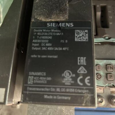 议价西门子SINAMICS Double Motor Modul可维修