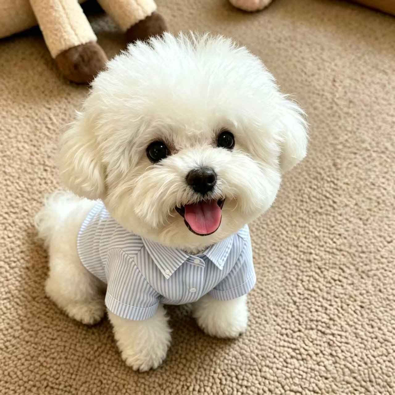 夏季薄款中小型犬条纹新款衬衫