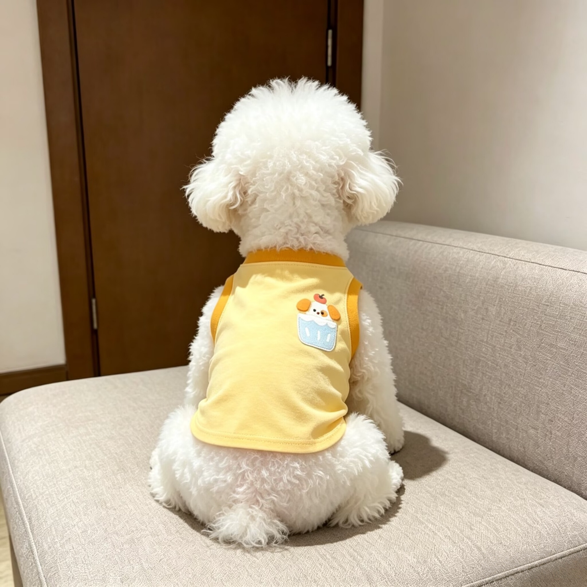 春夏薄款狗狗刺绣防脏防掉毛背心