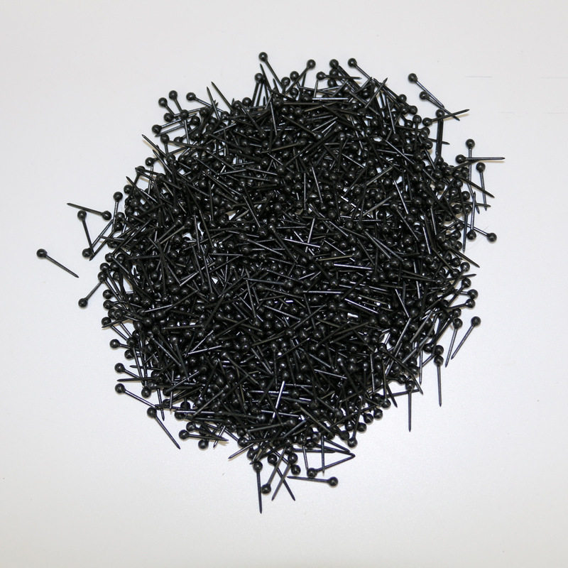 塑料免耳堵胶棒耳针透明黑色耳棒3毫米圆球耳钉地摊饰品