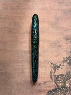 张较瘦手工大漆生漆朱漆木杆铱金笔商务送礼墨水钢笔笔尖可以订制