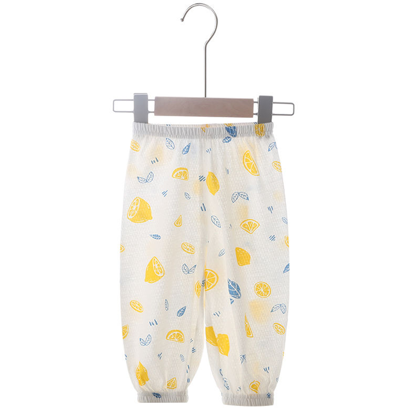 儿童防蚊裤夏季超薄纯棉宝宝休闲裤婴儿男女儿童宽松灯笼长裤透气