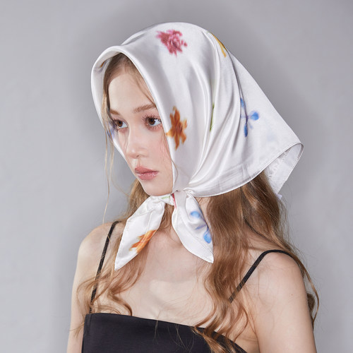 原创小众田园防晒包头巾丝巾女
