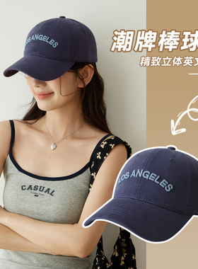 胡茬叔叔原创棒球帽男女复古街头潮牌弯檐鸭舌帽学生情侣百搭帽子