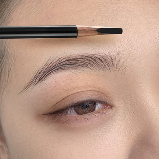 HOHOHANARO好好木质硬芯鸭嘴砍刀眉笔眉刀防水黑色描型一字眉正品