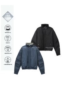 小众美式90%白鸭绒座山雕羽绒服内里仿兔绒保暖原色质感硬核外套