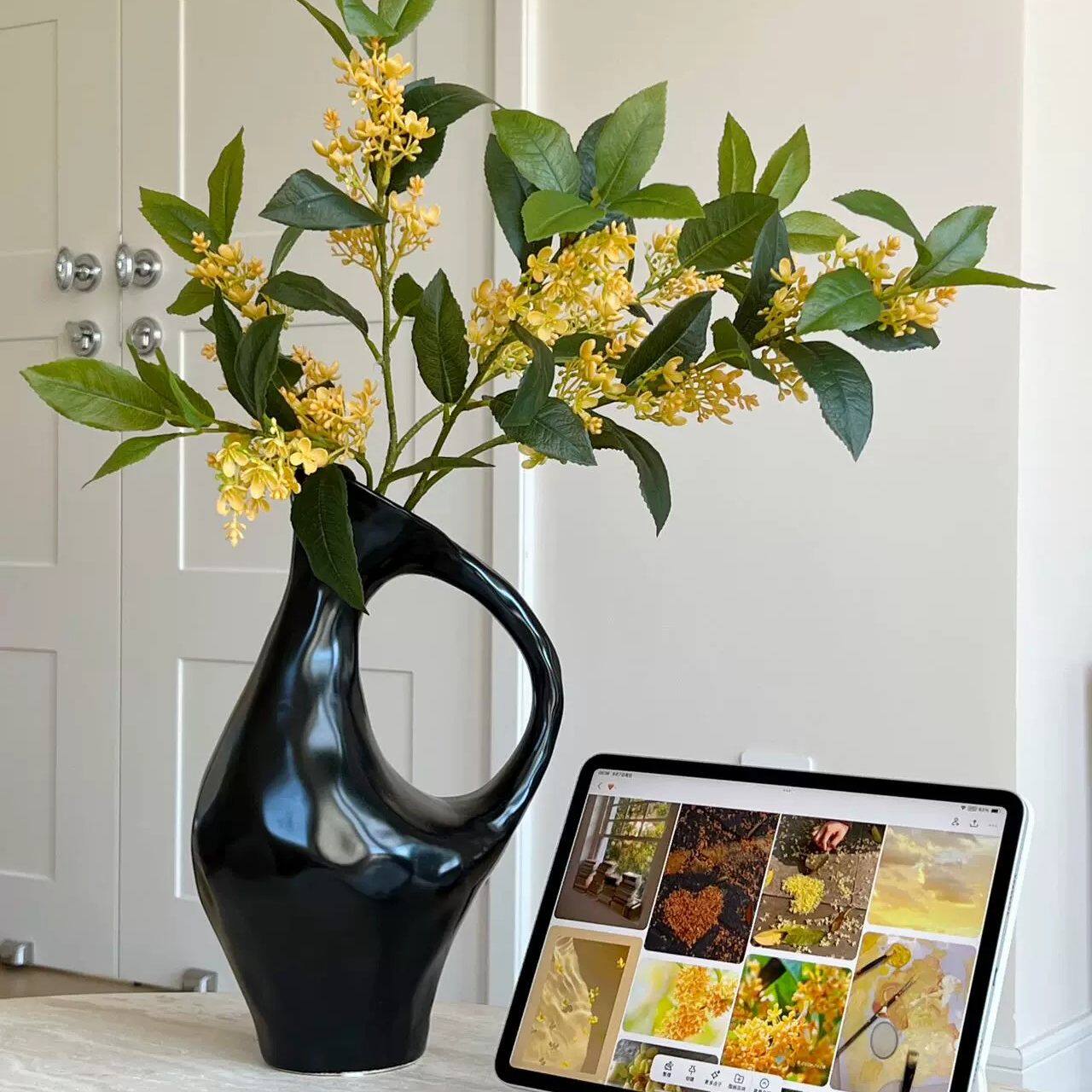 仿真桂花梦幻丁香花假花仿真花摆设样板房花瓶摆件客厅插花花束