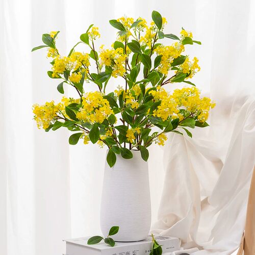 千里香桂花仿真花假花轻奢客厅