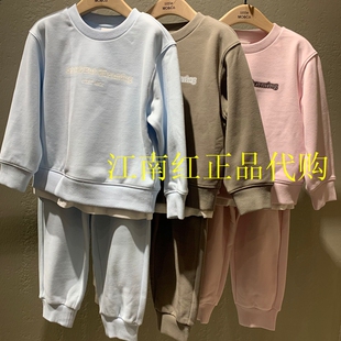 little moco童装25春装男女童两件套装假两件卫衣套装KBE1SUT002