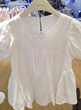 F2CDG2339太平鸟童装mini peace 2026夏季新款女童休闲短袖上衣