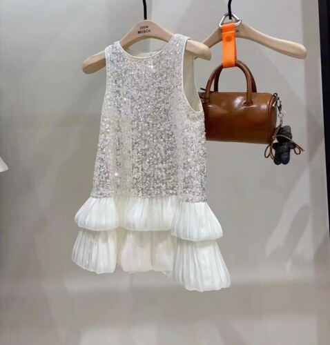 littlemoco专柜正品26年秋款珠片绣连衣裙公主裙礼服裙KBF3DRS016