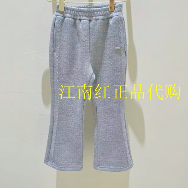 F2GHF4329 mini peace太平鸟童装2025冬季新款女童喇叭裤加绒长裤