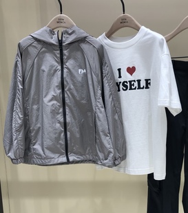 little moco童装25春新款男女童长袖夹克轻薄连帽外套 KBE1JKT026