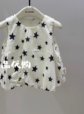 littlemoco专柜正品26年夏款婴童款女宝无袖上衣KBF2TOPY01