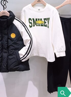 little moco专柜正品25冬装新款拼接羽绒服外套KBE4EIN042