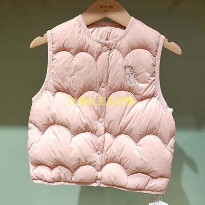 Mlatin马拉丁童装2025年冬款女童上衣外套马甲羽绒服125914502E