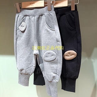 Mlatin马拉丁童装2025年冬款女童幼童休闲针织加绒裤子225917806E