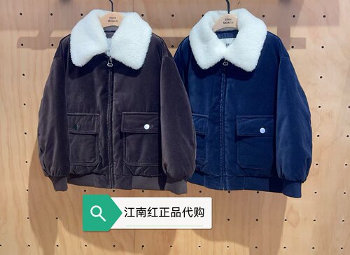 little moco专柜正品25年冬款男女童毛领羽绒服外套KBE4EIN024