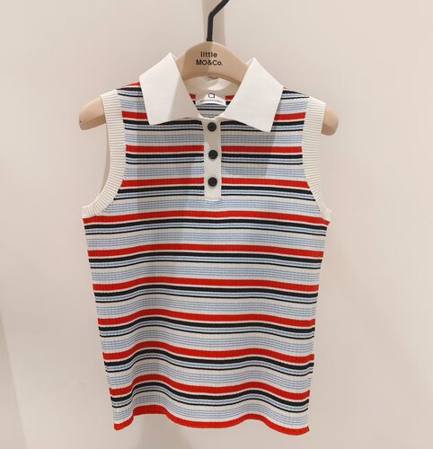 littlemoco专柜正品2026夏装新品女童毛织上衣KBF2SWT009