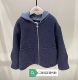 little moco专柜正品 26年春男女童连帽假两件呢子外套KBF1COT004