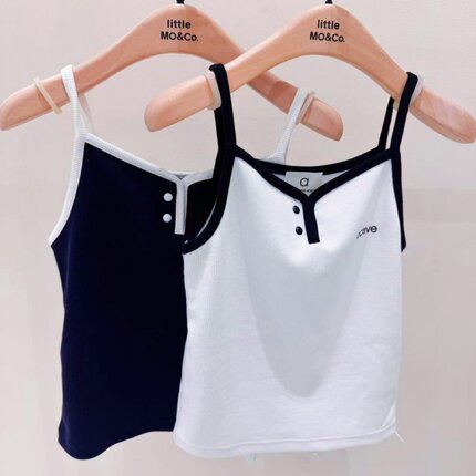 littlemoco专柜正品2026夏装新品女童吊带背心KBF2VET010
