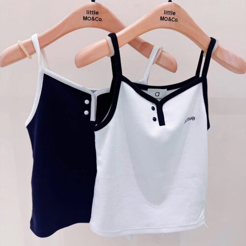 littlemoco专柜正品2026夏装新品女童吊带背心KBF2VET010