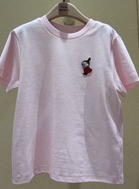 littlemoco童装26夏新款男女童刺绣短袖T恤KBF2TEET11