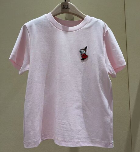 littlemoco童装26夏新款男女童刺绣短袖T恤KBF2TEET11