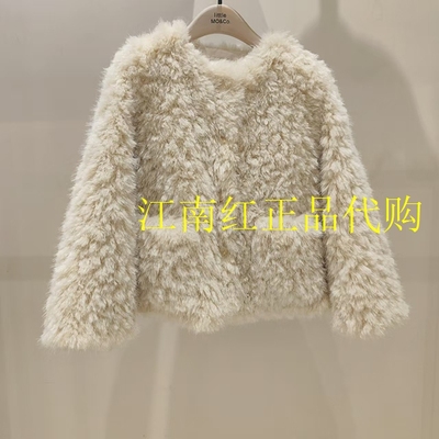 little moco专柜正品25冬款女童时尚短款外套KBE4COT006