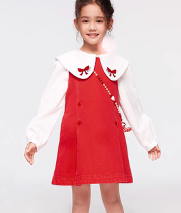 F2FAG1180mini peace太平鸟童装 2026年女童春新品圆领无袖连衣裙