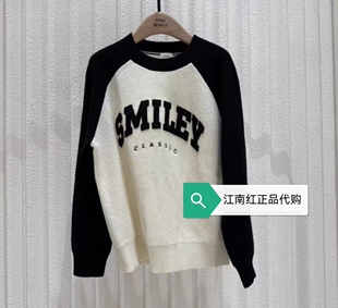little moco专柜25年冬男女童绵羊毛圆领针织衫KBE4SWTT09