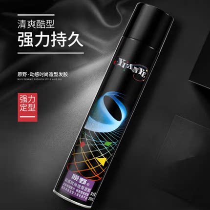 原野动感时尚造型发胶干胶快速定型喷雾摩丝定型水350ml