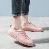 女雨鞋 胶鞋 成人女柔软厚底低帮防水鞋 女雨靴浅口厨房水靴轻便防滑