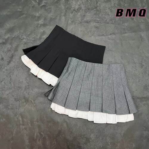 BMQ】玳购级 高定版 SHUSHUTON 学院风百褶A字短裙半身裙