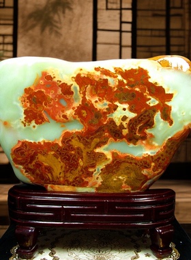 天然玉石招财摆件家居装饰品