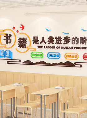 小学班级3d立体墙贴环创图书角