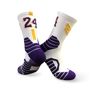 精英吸汗篮球袜子男夏季中筒刺绣23号24号薄款透气高帮实战运动袜