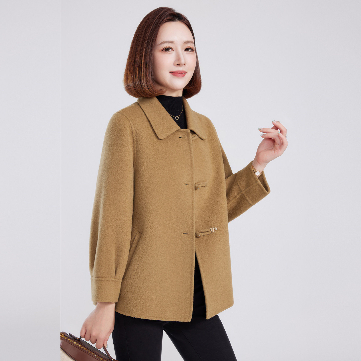 双面羊绒大衣女2026年新款图片
