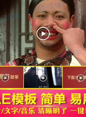 2款 如花搞笑版婚礼快闪开场视频AE模板 婚纱照片相册视频 代制作