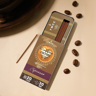 TWCC咖啡香安心家用助持久房间香炉香薰睡眠高级感香插托底座线香