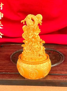 财神关公聚宝盆招财摆件开业礼